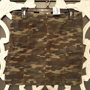 Free People Camo Mini skirt